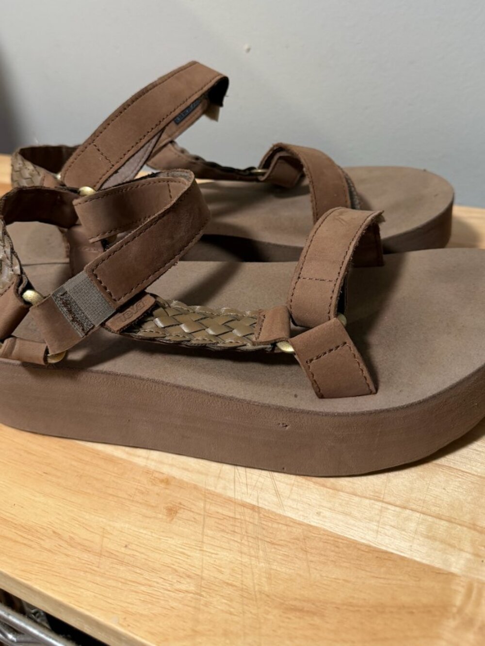 Teva Flatform Universal Interweave Shoes (Women's) Size 10